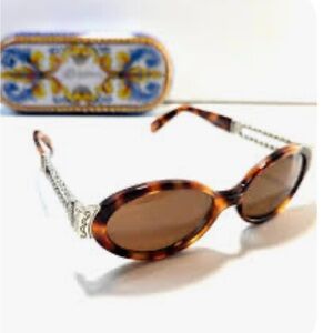 Brighton 'Casablanca' SG-417-135 Sunglasses Round Lenses Metal Legs Tortoise